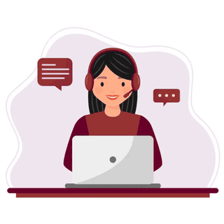 Contact us hero image showing a helpful illustration